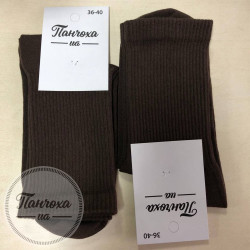 Носки чулок UA (высокие спортивные), р. 36-40 коричневый