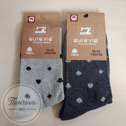 Носки Мужские AURA.VIA FX9195 р. 39-42 серый (карт.масть)