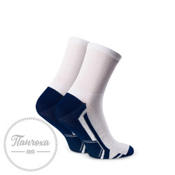 Шкарпетки чоловічі STEVEN (Спорт 5) 057 р.44-46 білий-синій