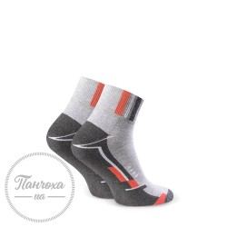 Шкарпетки підліткові STEVEN 040 (sport 1) р.35-37 св.сірий-сірий