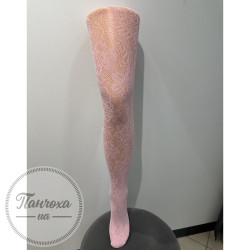 Колготки женские PANNA (кружево цветы 0123) p.3/4 розовый