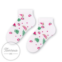 Шкарпетки дитячі STEVEN 004 (фрукти) р.26-28 білий