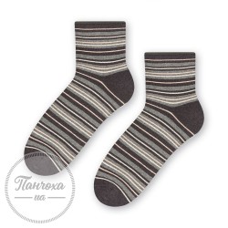 Шкарпетки жіночі STEVEN 123 (смуги) р.35-37 Темно-сірий