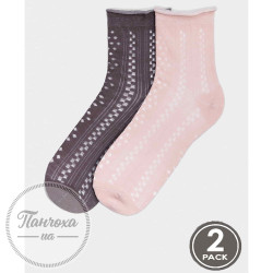 Носки LEGS SOCKS COTTON RHOMB G16 (2 пары) р. 36-40 Cacao / latte