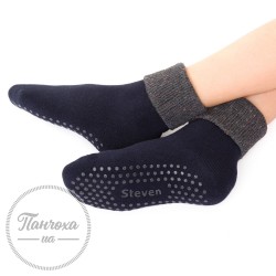 Шкарпетки дитячі STEVEN 038 ABS (крапки) р.26-28 Гранат