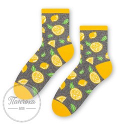 Шкарпетки жіночі STEVEN 159 (лимон 1) р.35-37 сірий