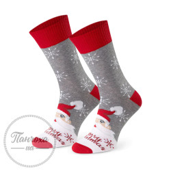 Шкарпетки чоловічі STEVEN 136 (Merry Christmas 1) р.41-43 сірий