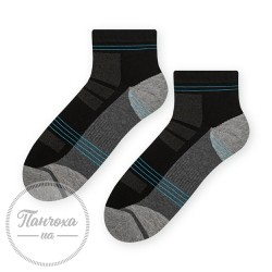 Шкарпетки чоловічі STEVEN (спортивні 5) 054 р.41-43 Чорний-сірий