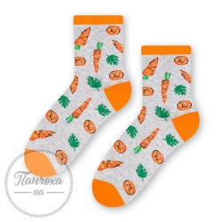 Шкарпетки жіночі STEVEN 159 (морква) р.35-37 світло-сірий