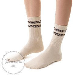 Носки Женские STEVEN 099 (леопардовая полоска) р. 35-37 бежевый