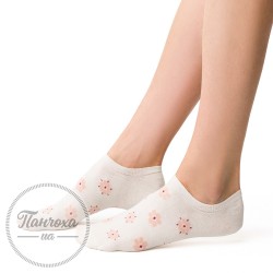 Шкарпетки жіночі STEVEN 021 (квіти) р.35-37 молочний
