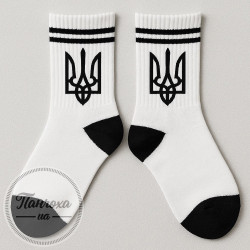 Носки Мужские чулок UA (герб) р. 39-42 Белый