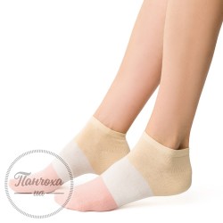 Шкарпетки жіночі STEVEN 114 (широка смуга) р.35-37 молочний-беж-рож