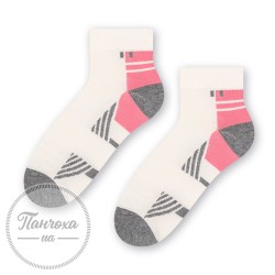 Шкарпетки жіночі STEVEN 026 (sportowe1) р.35-37 Молочний