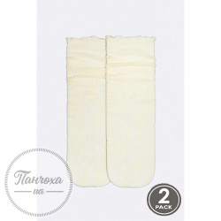 Носки LEGS SOCKS AJOUR G15 (2 пары) р. 36-40 Milk