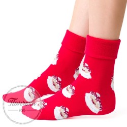 Шкарпетки жіночі STEVEN 030 (Санта 1) р.35-37 (махра з одвор.) Червоний