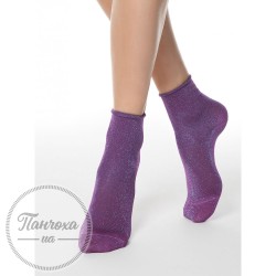 Шкарпетки жіночі CONTE CLASSIC 17С-16СП (люрекс, без резинки), р.23, 000 Бузковий