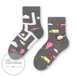Шкарпетки для хлопців STEVEN 014 (транспорт 1) р.26-28 сірий