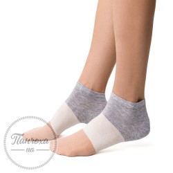 Шкарпетки жіночі STEVEN 114 (широка смуга) р.35-37 молочний-сірий-рож