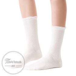 Шкарпетки жіночі STEVEN 066 (дрібні ромби) р.35-37 Білий