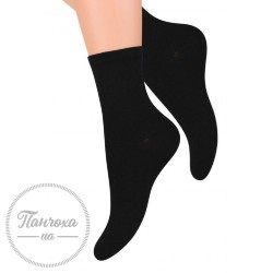 Шкарпетки жіночі STEVEN 037 (гладкі) р.35-37 чорний