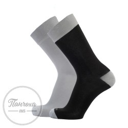 Носки Мужские Дюна 1061 (2 пары) р. 25-27 серый-черный