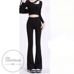 Легінси жіночі CITY STYLE 2808 (кльош) р.3XL Чорний