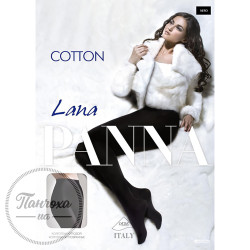 Колготки женские PANNA LANA COTTON (рубчик) p.2 Nero