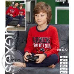 Пижама для мальчиков SEXEN 69543 p.6-7 лет Красный-синий