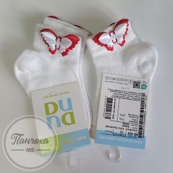 Носки Детские Дюна 468 р. 12 Белый / бабочка Красная