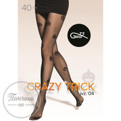 Колготи жіночі GATTA CRAZY TRICK 04 р.4/L Nero