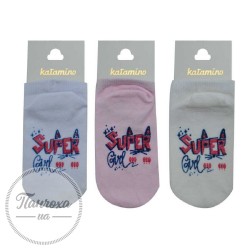 Шкарпетки для дівчат KATAMINO К20087 р.25-26 (5-6 років) Молочний
