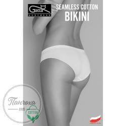 Труси жіночі GATTA Seamless cotton bikini (black, M)