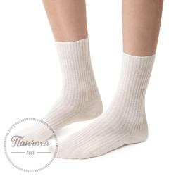 Шкарпетки жіночі STEVEN 201 (100% бавовна) р.38-40 Молочний
