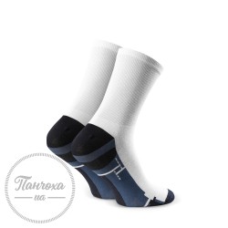 Шкарпетки чоловічі STEVEN (Спорт 7) 057 р.41-43 білий-джинс