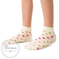 Шкарпетки дитячі STEVEN 004 (сердечки) р.29-31 кремовий