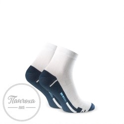 Шкарпетки чоловічі STEVEN 054 Sport 8 р.38-40 білий-джинс