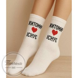 Шкарпетки чоловічі Панчоха UA (ЖИТОМИР ІСНУЄ) р.39-42 Білий