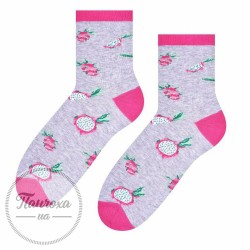 Шкарпетки жіночі STEVEN 159 (дракон фрукт) р.35-37 сірий
