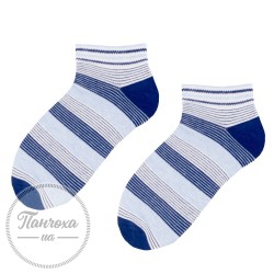 Шкарпетки дитячі STEVEN 004 (тонка смужка) р.26-28 Бірюзовий-джинс