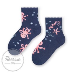 Шкарпетки для дівчат STEVEN 014 (восьминіг) р.26-28 джинс