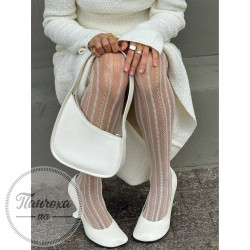 Колготки женские PANNA (кружево полоска 0127) p.1/2 White