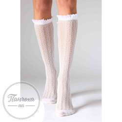 Напівпанчохи жіночі LEGS KNEE HIGH AJOUR BOW р.36-40 White