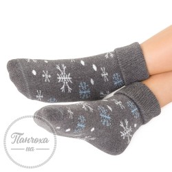 Шкарпетки дитячі STEVEN 154 (Сніжинки) р.20-22 Сірий