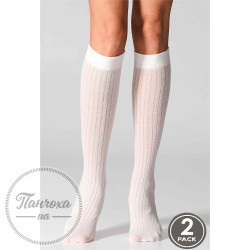 Гольфы женские LEGS KNEE HIGH WOOL MERINO KW22 (2 пары) р. 36-40 Ivory