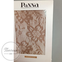 Колготки женские PANNA (кружево цветы 0123) p.3/4 Chocolate