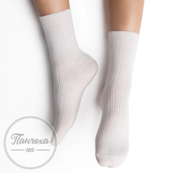 Носки Детские STEVEN 130 (в рубчик) р. 32-34 молочный