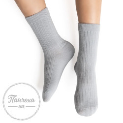 Носки Детские STEVEN 130 (в рубчик) р. 32-34 серо-голубой