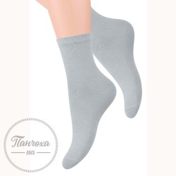 Шкарпетки жіночі STEVEN 037 (гладкі) р.35-37 світло-сірий 